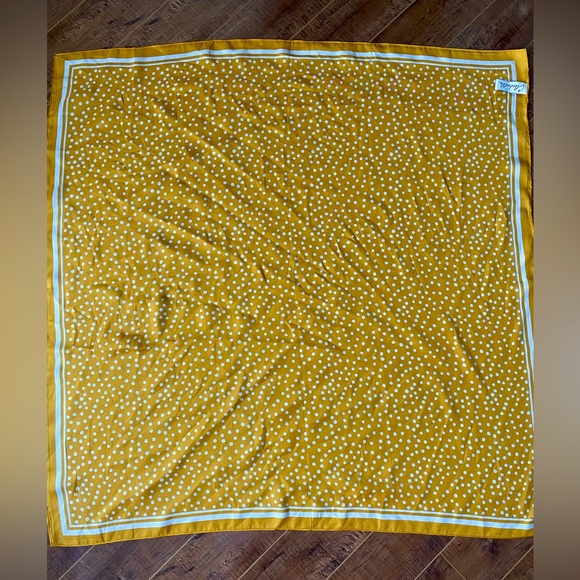 Cleobella Golden Polka Dot Scarf - Timeless Elegance in Every Drape - Picture 1 of 3